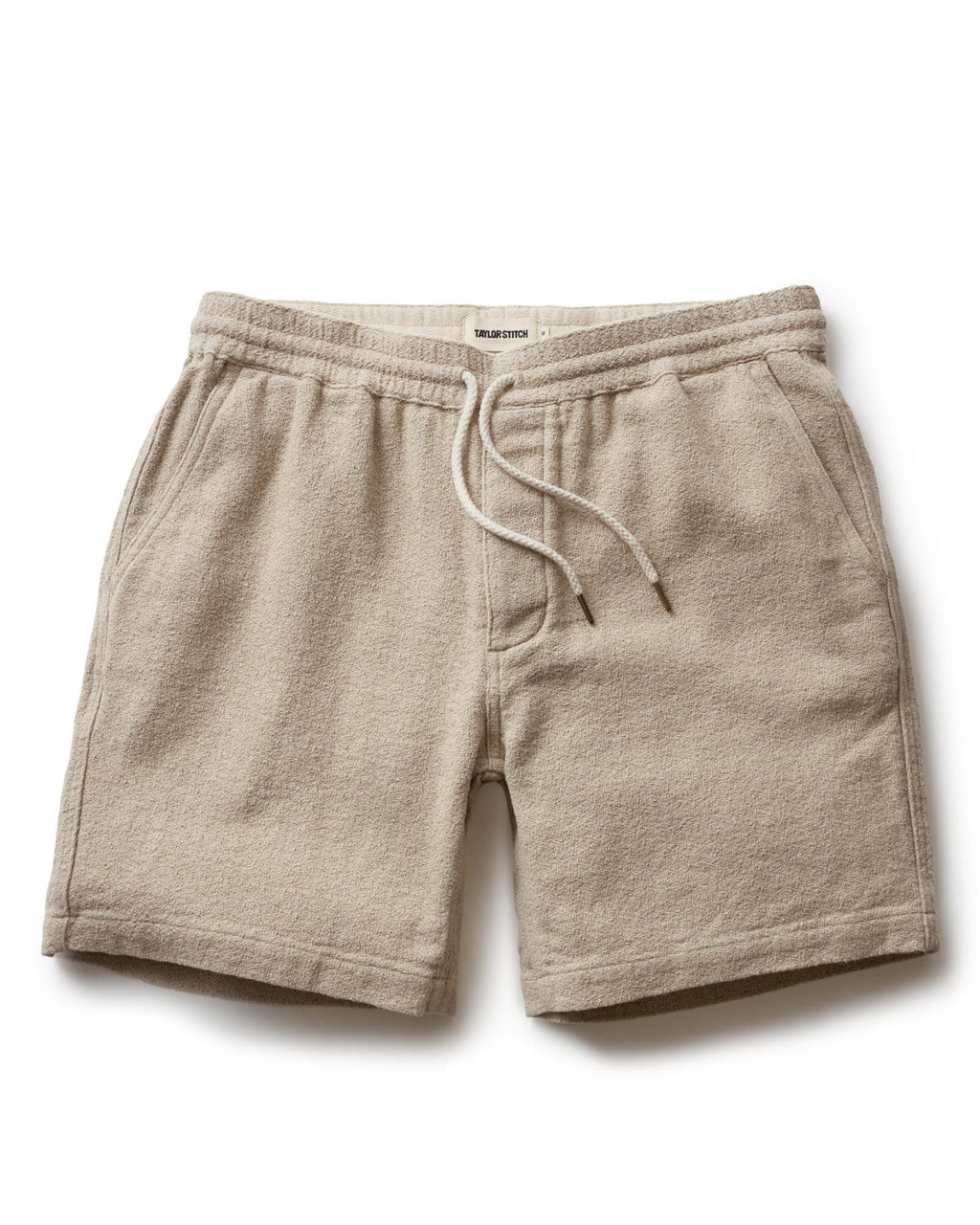 The Apres Short in Heather Oat Crepe