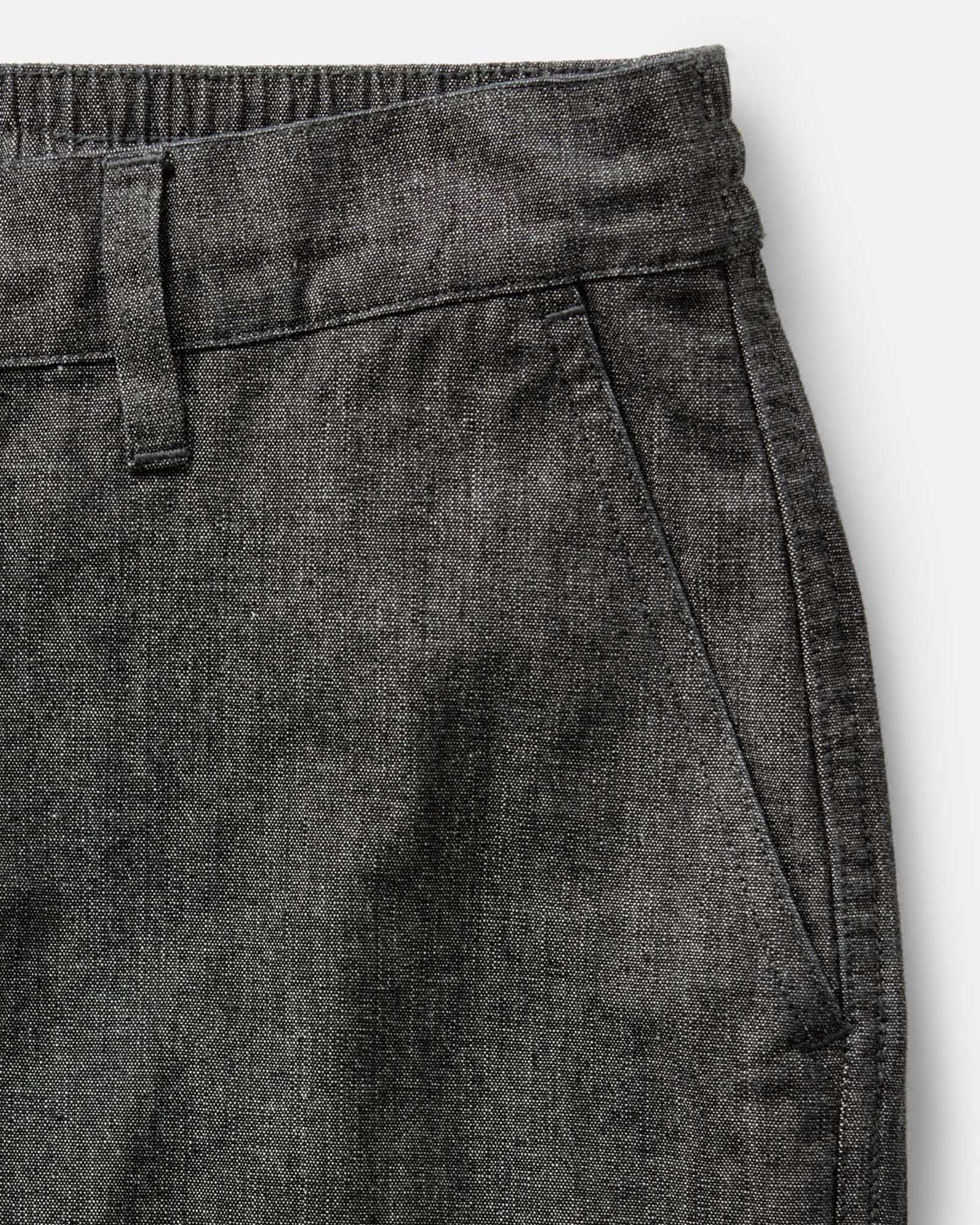 The Easy Pant in Black Indigo Chambray