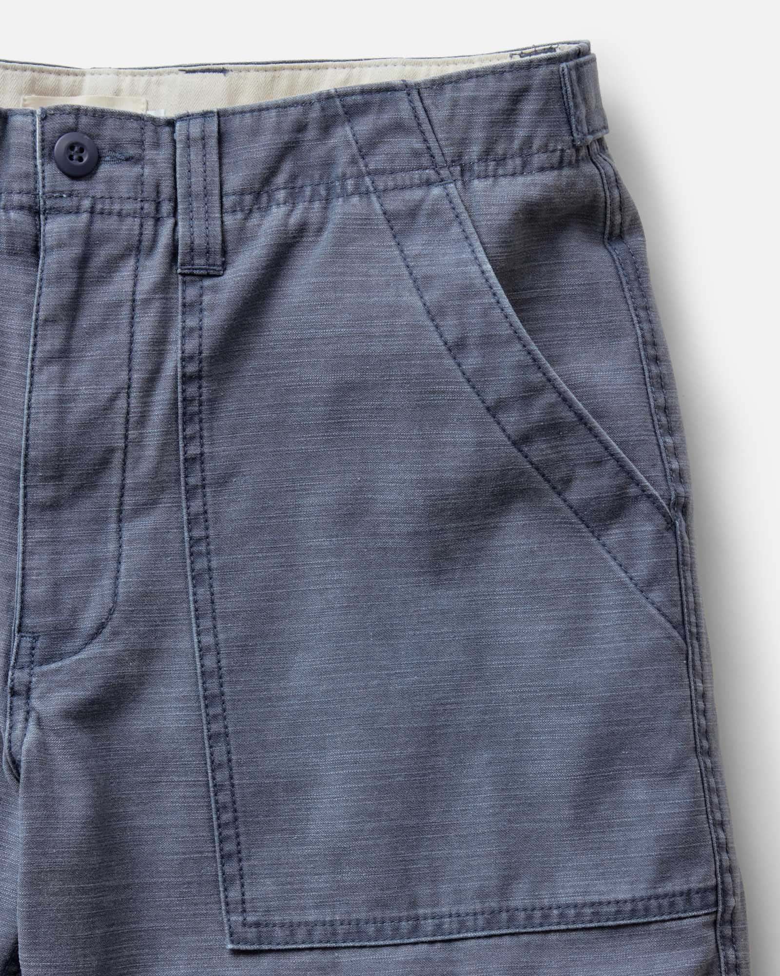 The Surplus Short in Navy Reverse Sateen
