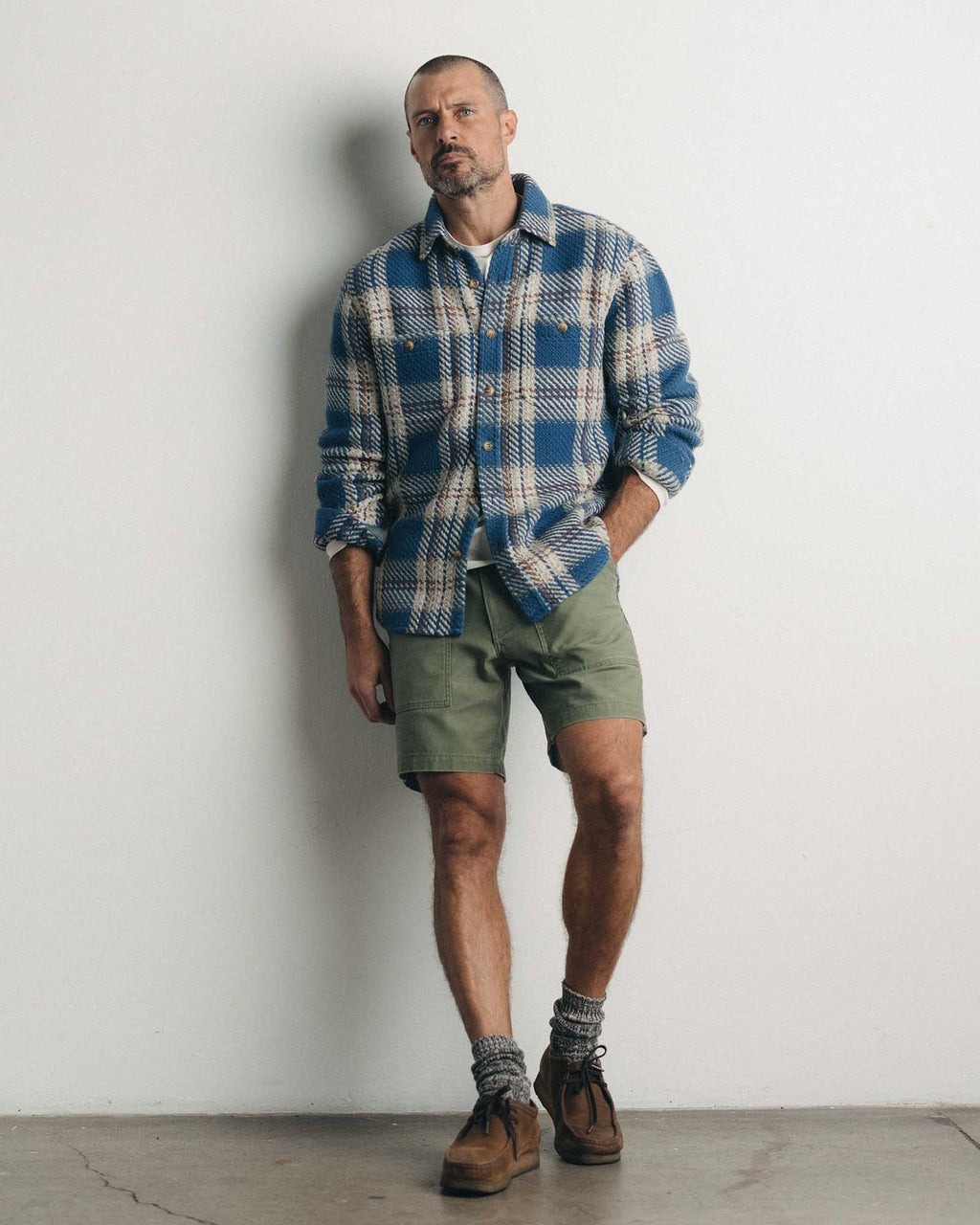 The Surplus Short in Field Olive Reverse Sateen