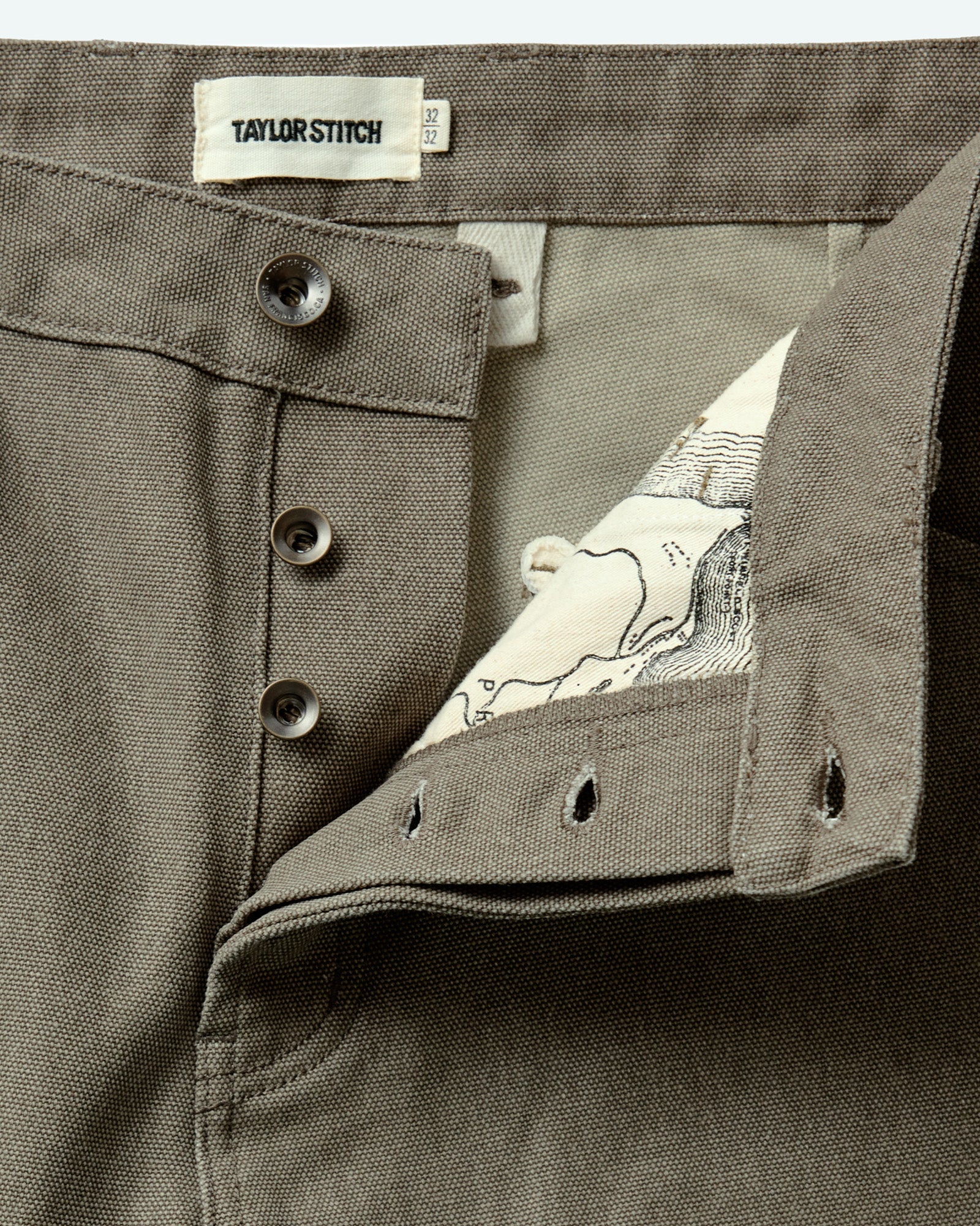 The Camp Pant in Stone Chipped Canvas